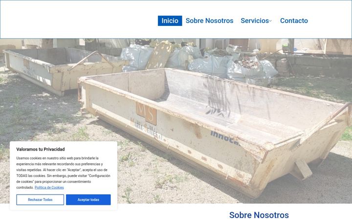 Screenshot of contenedoresjosan.com