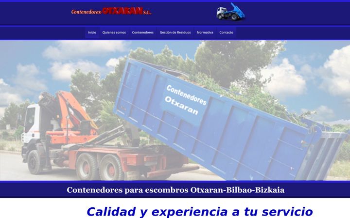 Screenshot of contenedoresotxaran.es