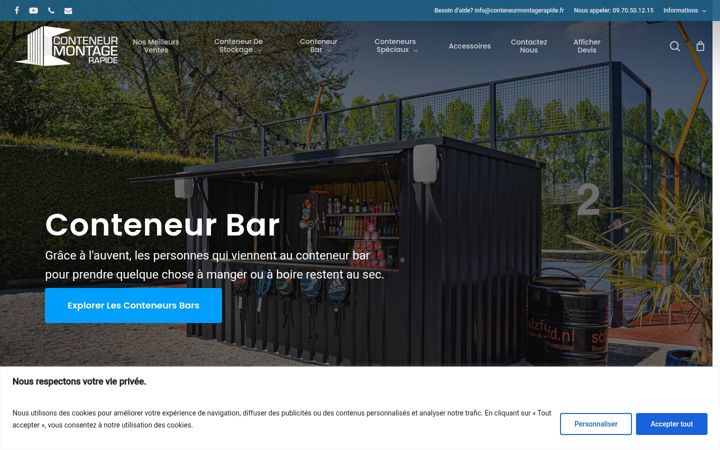 Screenshot of conteneurmontagerapide.fr