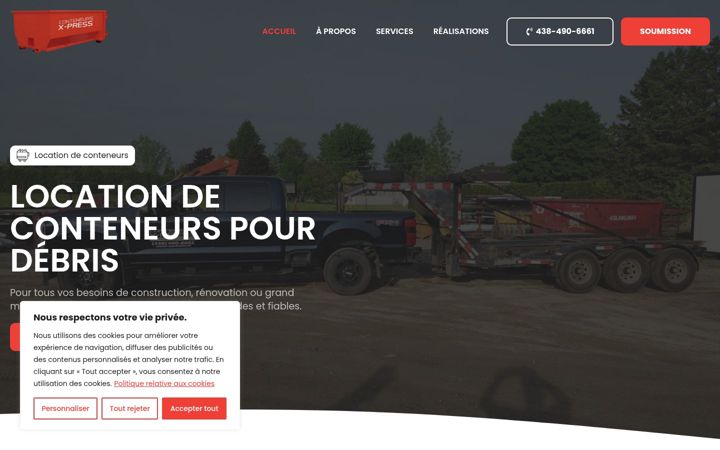 Screenshot of conteneurs-xpress.com