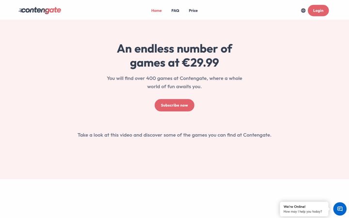 Screenshot of contengate.com