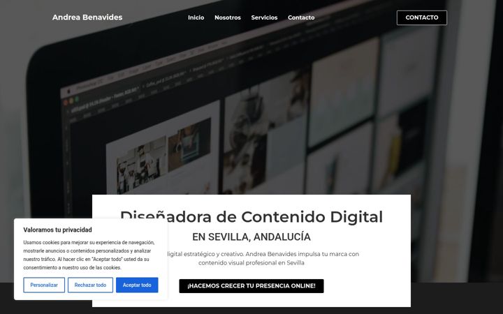 Screenshot of contenidodigital-benavides.es