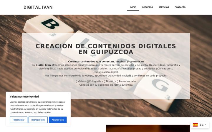 Screenshot of contenidosdigitales-ivan.es