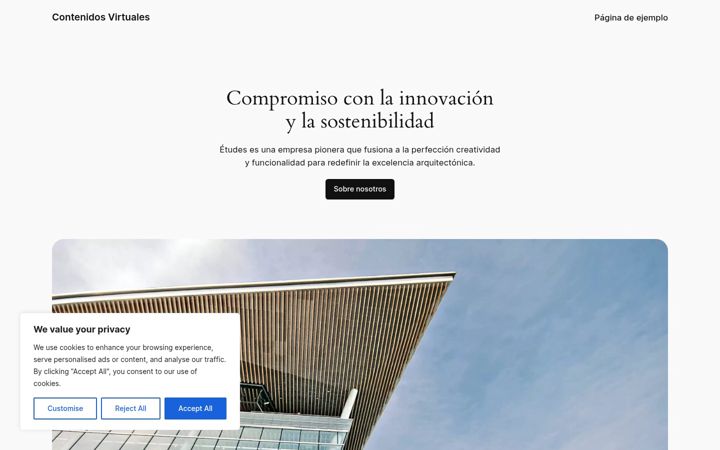 Screenshot of contenidosvirtuales.com