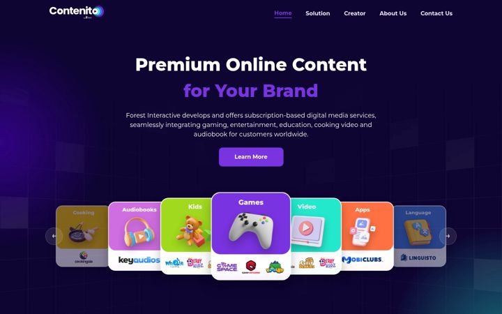 Screenshot of contenito.com
