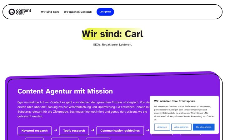 Screenshot of content-carl.com