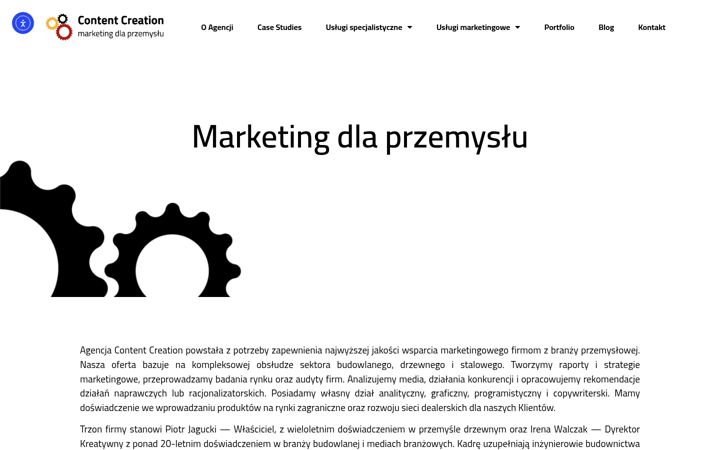 Screenshot of content-creation.pl
