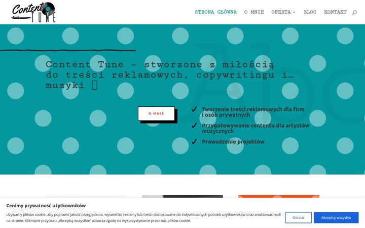 Screenshot of content-tune.com