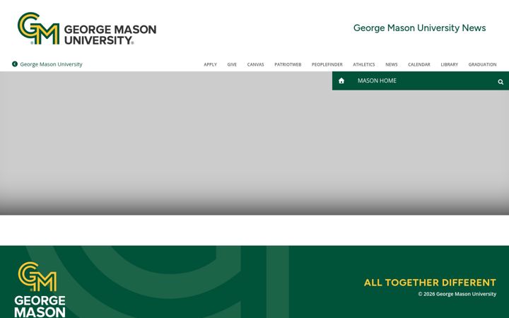 Screenshot of content.gmu.edu