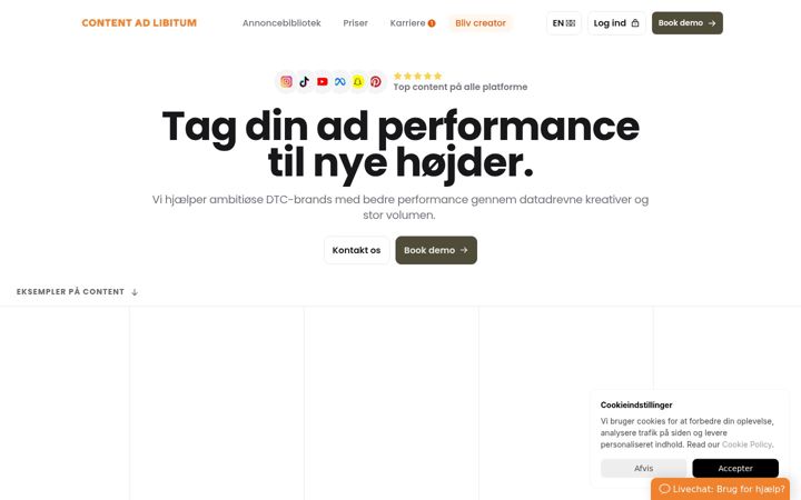 Screenshot of contentadlibitum.dk