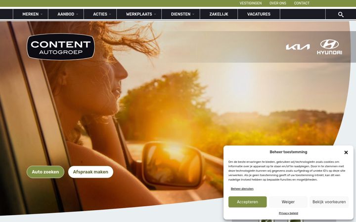Screenshot of contentautogroep.nl