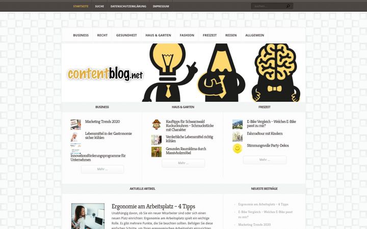 Екранна снимка на contentblog.net