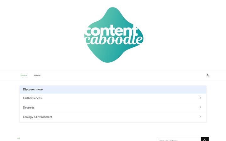 Screenshot of contentcaboodle.com