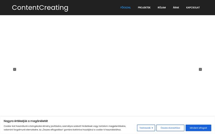 Screenshot of contentcreating.hu