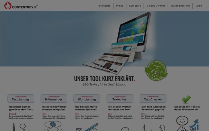 Screenshot of contentdevil.org