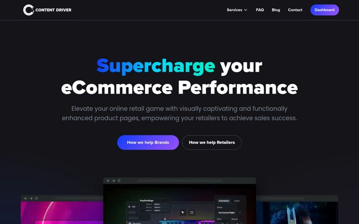 Screenshot of contentdriver.com