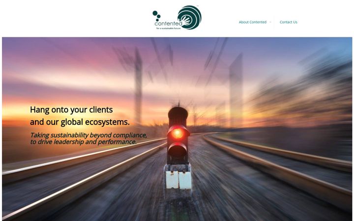 Screenshot of contented.net
