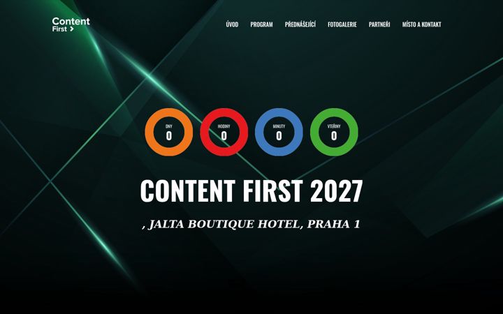 Screenshot of contentfirstevent.cz