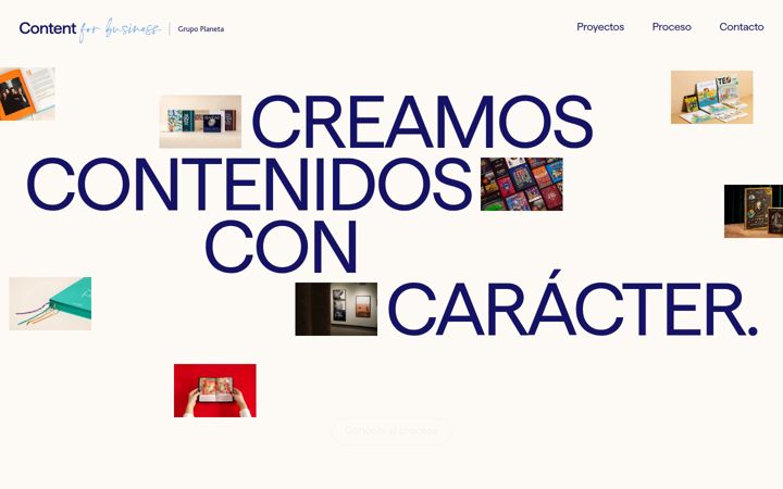 Screenshot of contentforbusiness.es