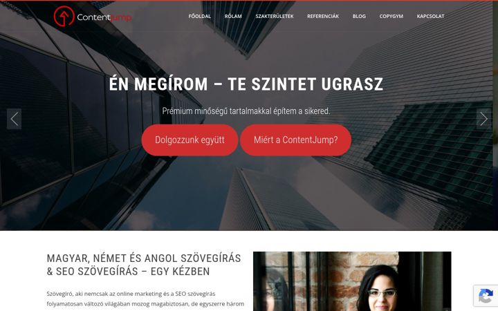Screenshot of contentjump.hu