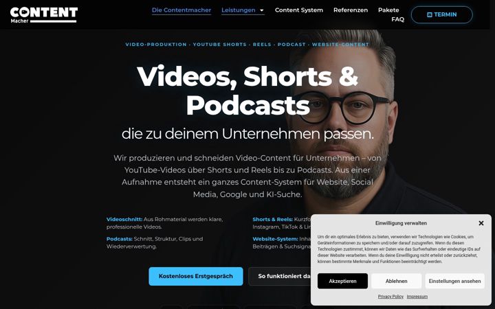 Screenshot of contentmacher.at