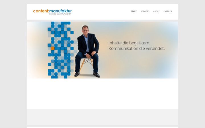 Screenshot of contentmanufaktur.eu
