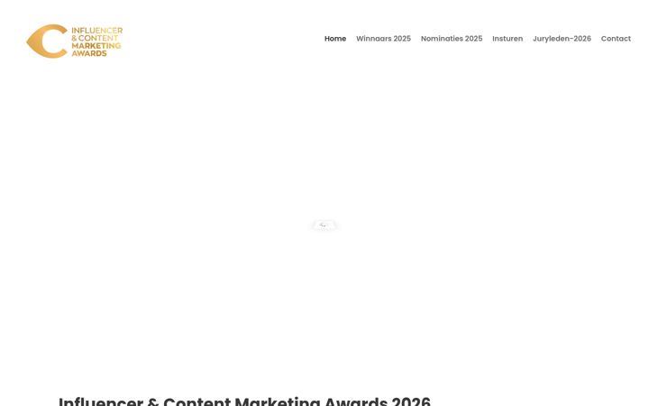 Screenshot of contentmarketingawards.nl