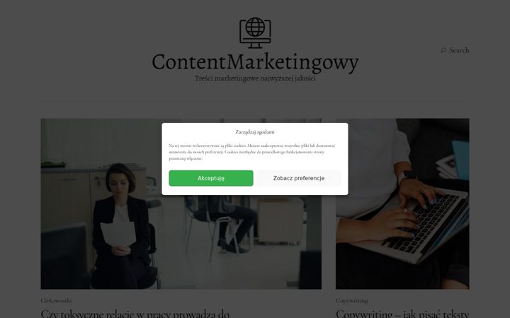 Screenshot of contentmarketingowy.pl