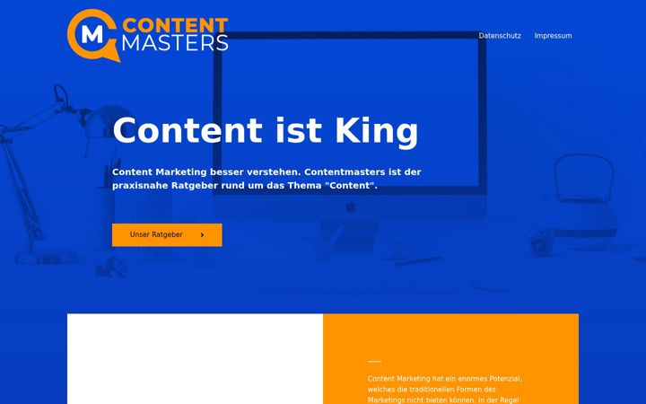 Екранна снимка на contentmasters.net