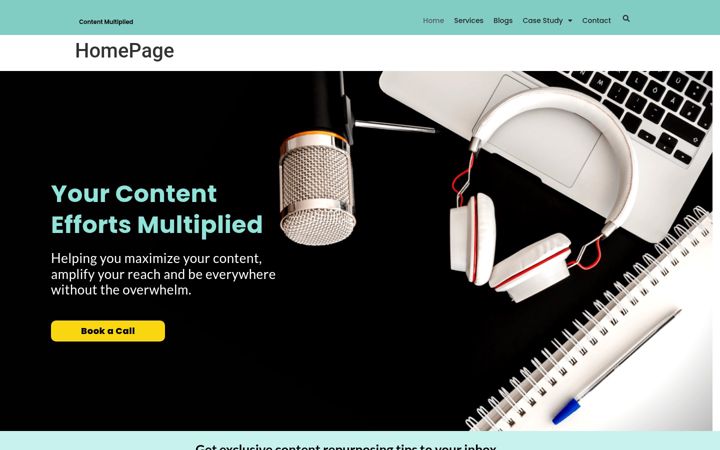 Screenshot of contentmultiplied.com
