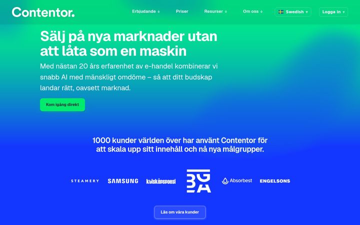 Screenshot of contentor.se