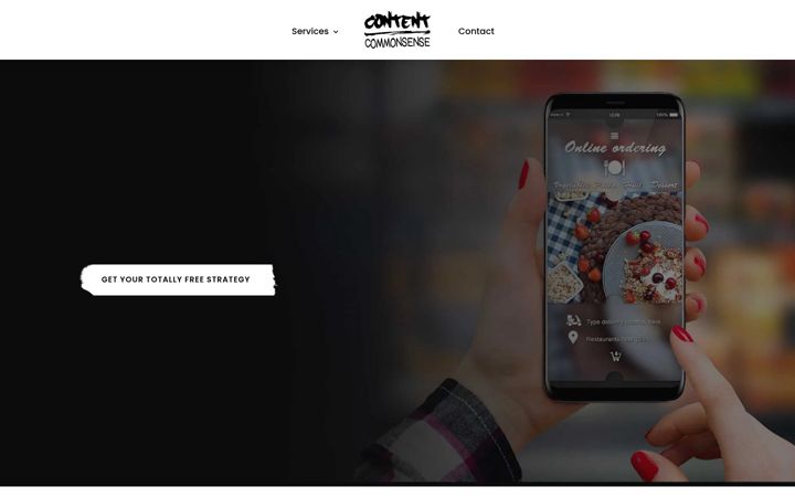 Screenshot of contentovercommonsense.co.uk