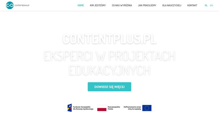 Екранна снимка на contentplus.io
