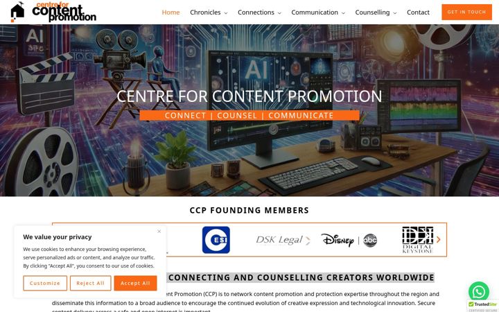 Екранна снимка на contentpromotion.net
