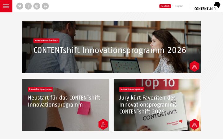Screenshot of contentshift.de