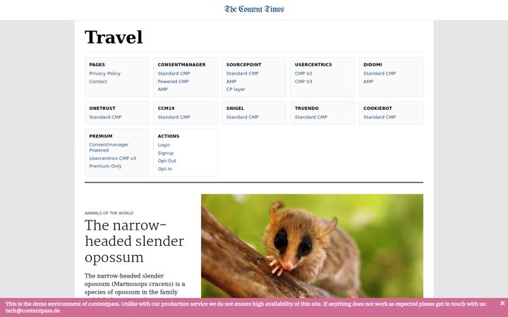 Screenshot of contenttimes.net