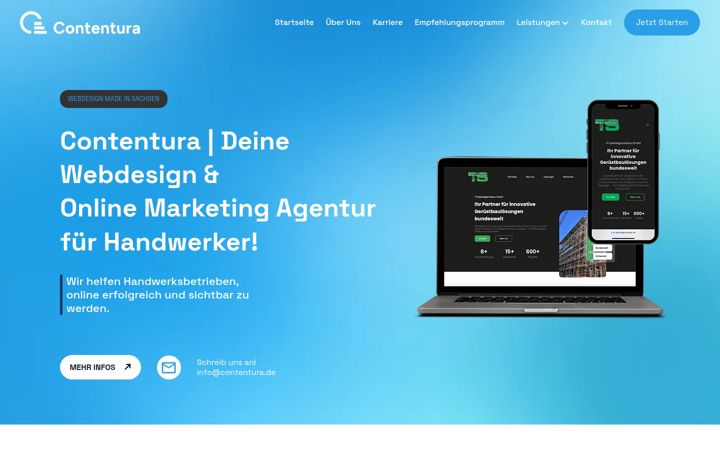 Screenshot of contentura.de