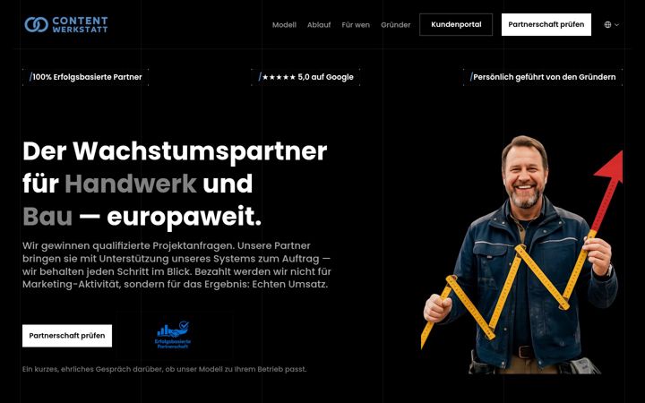 Screenshot of contentwerkstattonline.com