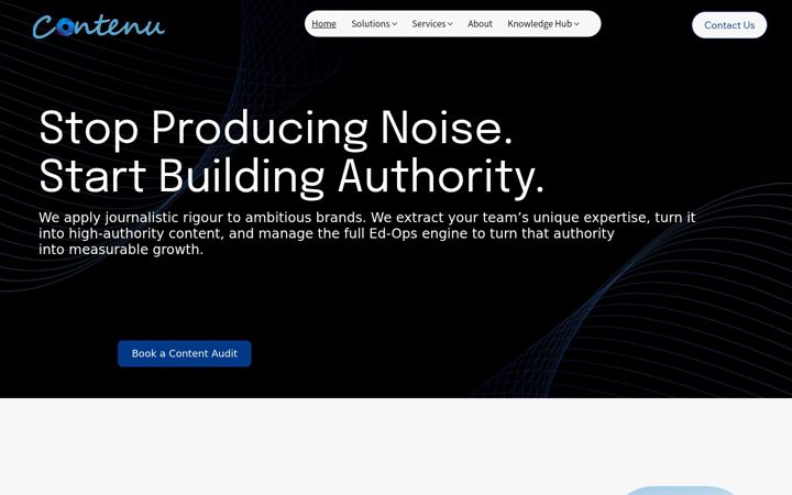 Screenshot of contenuagency.com