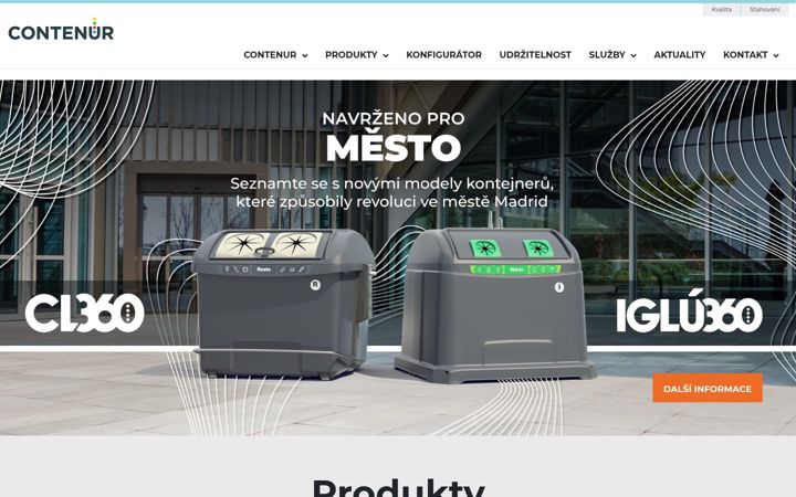 Screenshot van contenur.cz