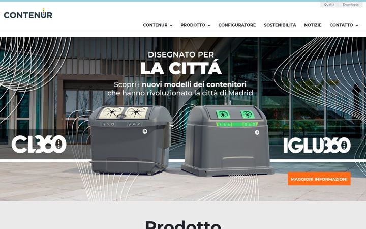 Screenshot von contenur.it