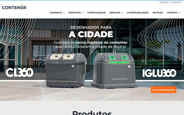 Screenshot of contenur.pt
