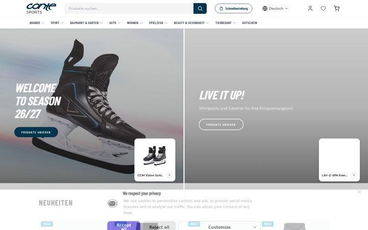Screenshot of conteshop.ch