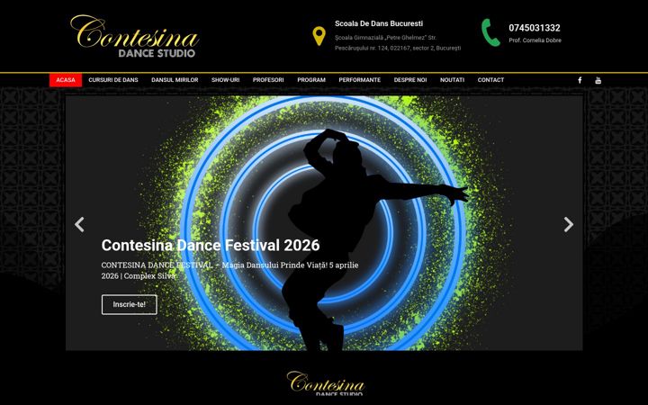 Screenshot of contesina.ro