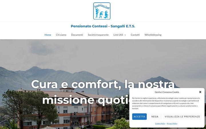 Screenshot of contessisangalli.it