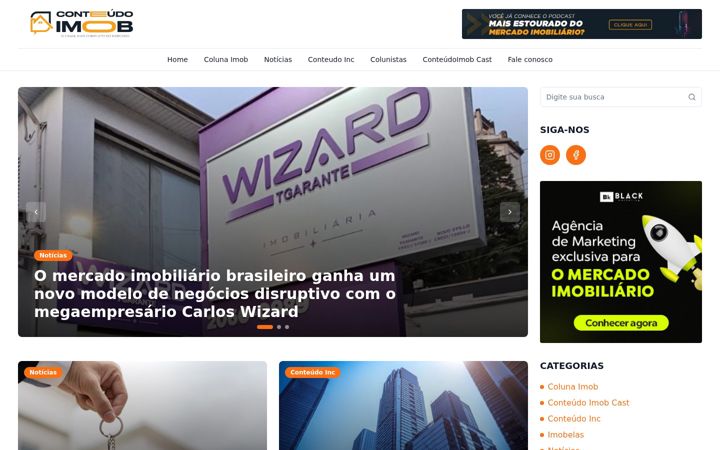 Snimka zaslona za conteudoimob.com.br