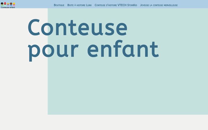 Screenshot of conteuse-enfant.fr