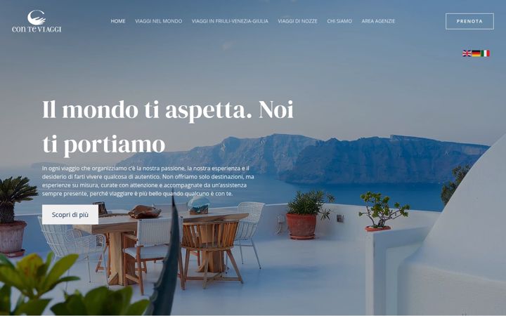 Screenshot von conteviaggi.it