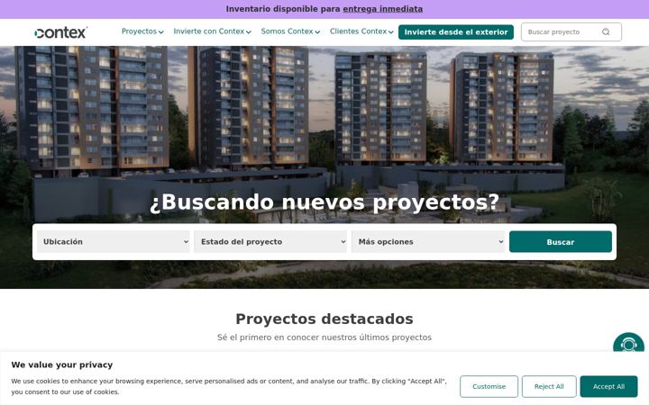 Zrzut ekranu contex.com.co