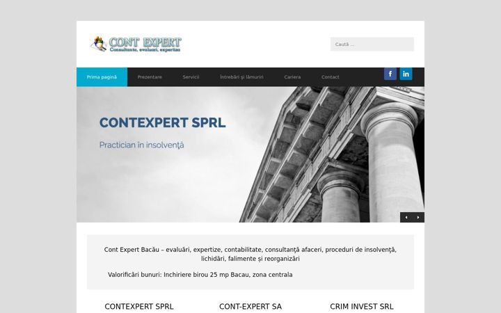 Screenshot van contexpertbacau.ro